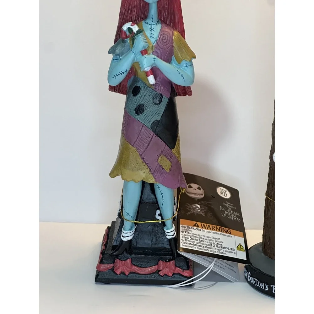 NWT Disney Nightmare Before Christmas Jack‎ & Sally Battery Lit Candle Stick Set